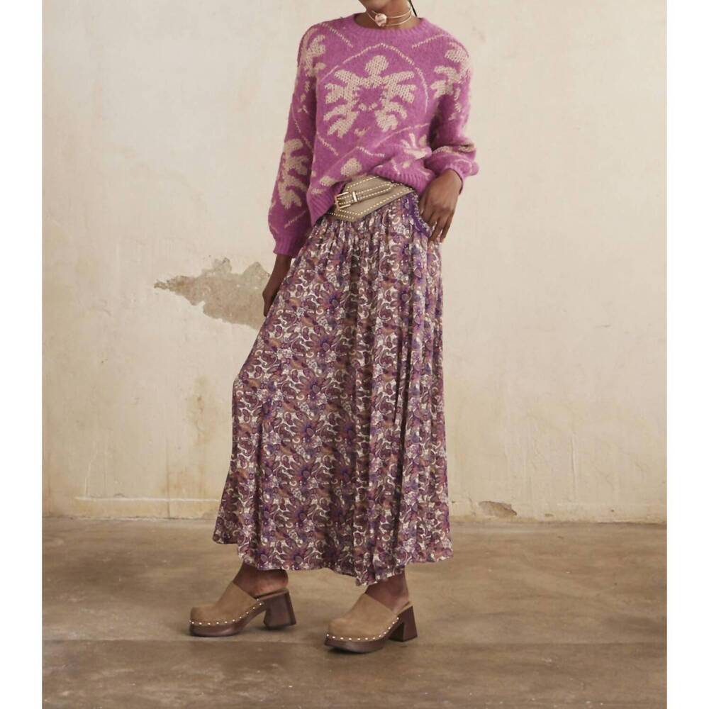 NEW NEKANE akina jacquard lurex sweater in pink